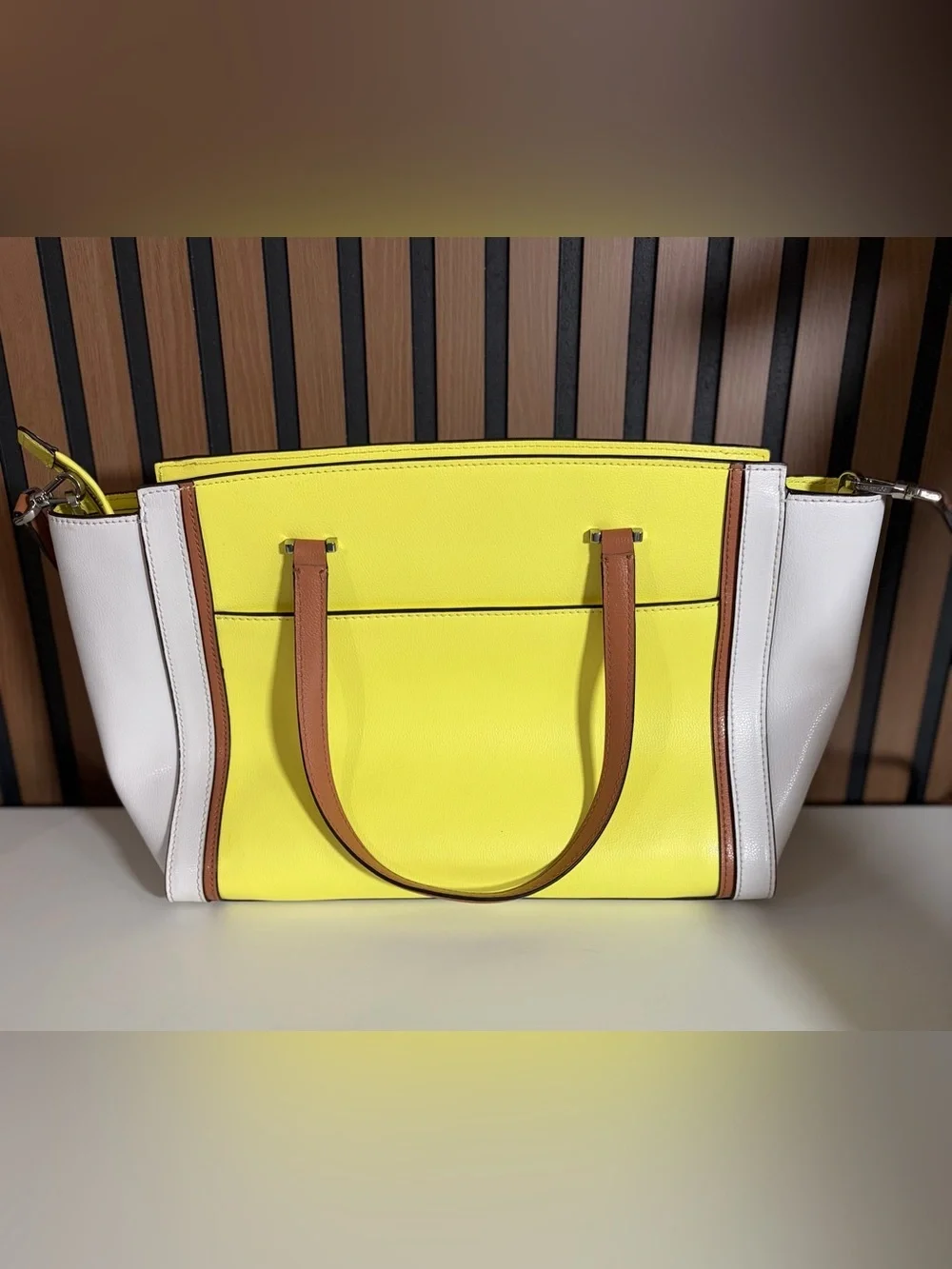 kate spade structured leather
